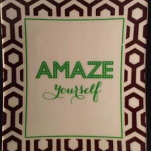 NEW Two's Company Stacy Claire Boyd Trinket Dish "AMAZE Yourself”